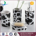 Fashion Art Decal Ceramic Bathroom Set